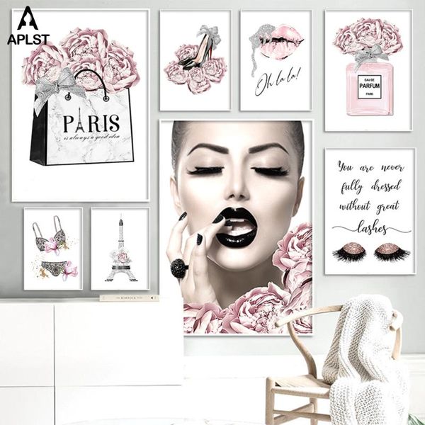 paintings woman fashion makeup eyelashes flower perfume bra canvas prints lady lip wall art poster high heels painting picture decor
paintings woman fashion makeup eyelashes flower perfume bra canvas prints lady lip wall art poster high heels painting picture decor