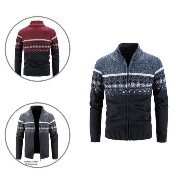 men's sweaters trendy print patchwork slim fit knitted cardigan male coat autumn winter warm, White;black
men's sweaters trendy print patchwork slim fit knitted cardigan male coat autumn winter warm, White;black