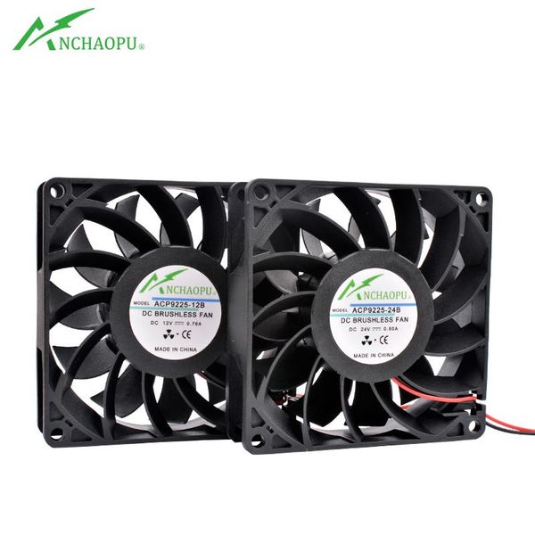 fans & coolings acp9225-12b-24b 9cm 92mm fan 92x92x25mm dc12v 24v 2pin large air volume cooling for chassis power inverter
fans & coolings acp9225-12b-24b 9cm 92mm fan 92x92x25mm dc12v 24v 2pin large air volume cooling for chassis power inverter