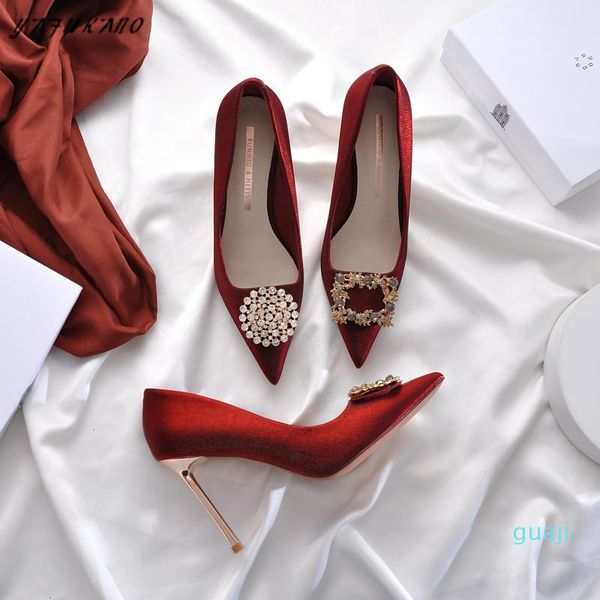 dress shoes rhinestones crystal wedding french bridal wine red high heels silk satin stiletto lady pumps big size, Black
dress shoes rhinestones crystal wedding french bridal wine red high heels silk satin stiletto lady pumps big size, Black