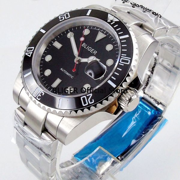 bliger 40mm black ironing board ceramic tablecloth car date sapphire lighter mark rustless steel band miyota automatic clock men's, Slivery;brown
bliger 40mm black ironing board ceramic tablecloth car date sapphire lighter mark rustless steel band miyota automatic clock men's, Slivery;brown