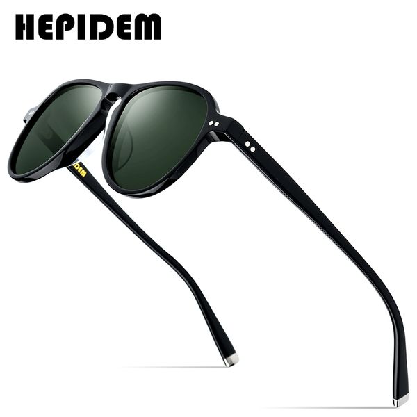 HEPIDEM Acetate Polarized sunglasses Men 2020 New fashion luxury brand Designer Retro Vintage Pilot sunglasses for women 9129 Glasses wholesale, White;black
HEPIDEM Acetate Polarized sunglasses Men 2020 New fashion luxury brand Designer Retro Vintage Pilot sunglasses for women 9129 Glasses wholesale, White;black