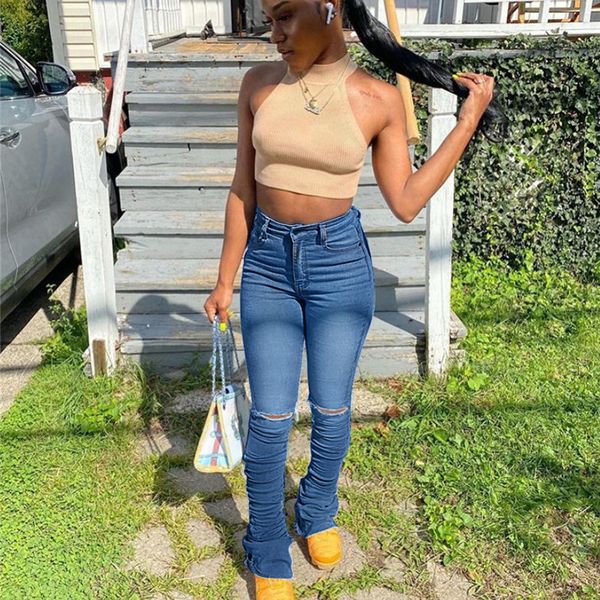 street style stacked pants high waist stretch flare jeans woman high waist bell bottom denim joggers women 2021 new, Black;white
street style stacked pants high waist stretch flare jeans woman high waist bell bottom denim joggers women 2021 new, Black;white
