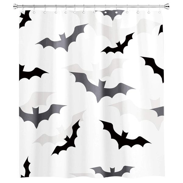halloween batshower curtain spooky scary flying animal inch black white abstract artwork 12 pack hooks polyester waterproof
halloween batshower curtain spooky scary flying animal inch black white abstract artwork 12 pack hooks polyester waterproof