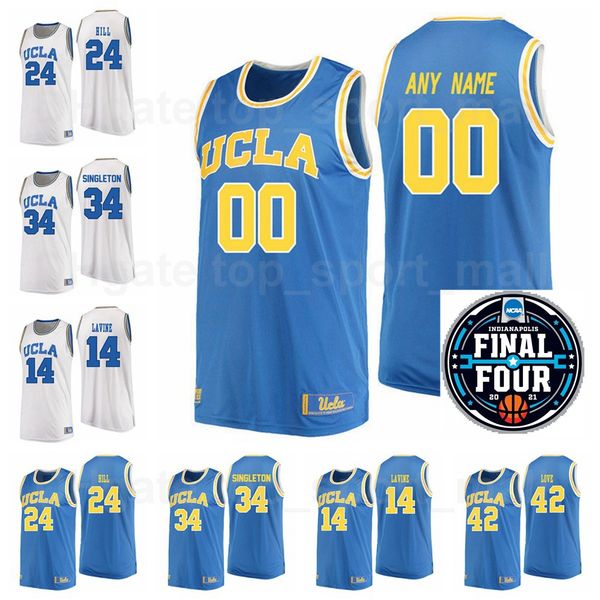 ncaa basketball final four ucla bruins college 24 jalen hill jersey 34 david singleton 2 lonzo ball zach lavine kevin love baron davis, Black
ncaa basketball final four ucla bruins college 24 jalen hill jersey 34 david singleton 2 lonzo ball zach lavine kevin love baron davis, Black