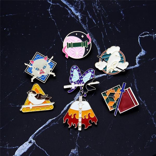 pins, brooches anime demon slayer: kimetsu no yaiba metal enamel pin lapel pins badges for clothes bag shirt hat decorative jewelry, Gray
pins, brooches anime demon slayer: kimetsu no yaiba metal enamel pin lapel pins badges for clothes bag shirt hat decorative jewelry, Gray