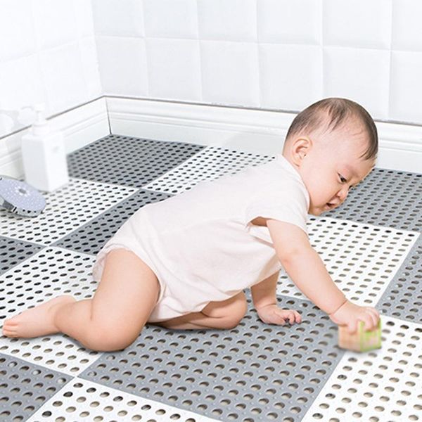 bathroom bath mat set non-slip mat, toilet floor water-proof shower household splicing mats