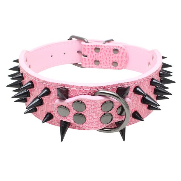 large breed dog collar crocodile skin pattern pu leather colllar with black spiky rivets anti bite pet supplies collars & leashes
large breed dog collar crocodile skin pattern pu leather colllar with black spiky rivets anti bite pet supplies collars & leashes