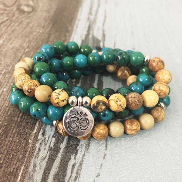 namaste natural stone 108 mala necklace & bracelet yoga healing wrists stones meditation 108 mala beads om, Black
namaste natural stone 108 mala necklace & bracelet yoga healing wrists stones meditation 108 mala beads om, Black