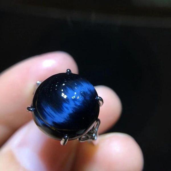 cluster rings natural blue pietersite gemstone cat eye chatoyant adjustable size sphere round ring 13.2mm namibia 925 silver women, Golden;silver
cluster rings natural blue pietersite gemstone cat eye chatoyant adjustable size sphere round ring 13.2mm namibia 925 silver women, Golden;silver
