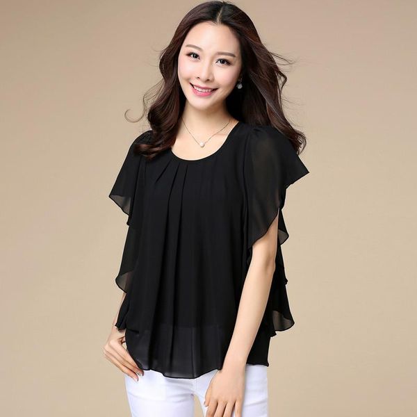 summer women blouse loose shirt o-neck chiffon female short sleeve plus size 6xl 7xl 8xl batwing shirts women's blouses &, White
summer women blouse loose shirt o-neck chiffon female short sleeve plus size 6xl 7xl 8xl batwing shirts women's blouses &, White