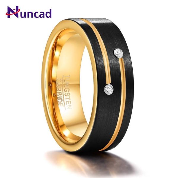 wedding rings gold color inner anel masculino black round circle zircon tungsten steel carbide for men engagement, Slivery;golden 
wedding rings gold color inner anel masculino black round circle zircon tungsten steel carbide for men engagement, Slivery;golden