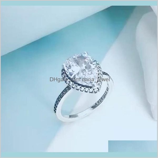 big cz diamond wedding ring 925 sterling silver for pandora sparkling teardrop halo ring with original box women jewelry khs4l, Slivery;golden
big cz diamond wedding ring 925 sterling silver for pandora sparkling teardrop halo ring with original box women jewelry khs4l, Slivery;golden