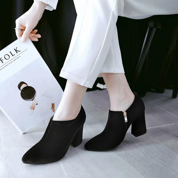 women's suede ankle boots european and american thick heel high heels shoes woman black women booties
women's suede ankle boots european and american thick heel high heels shoes woman black women booties