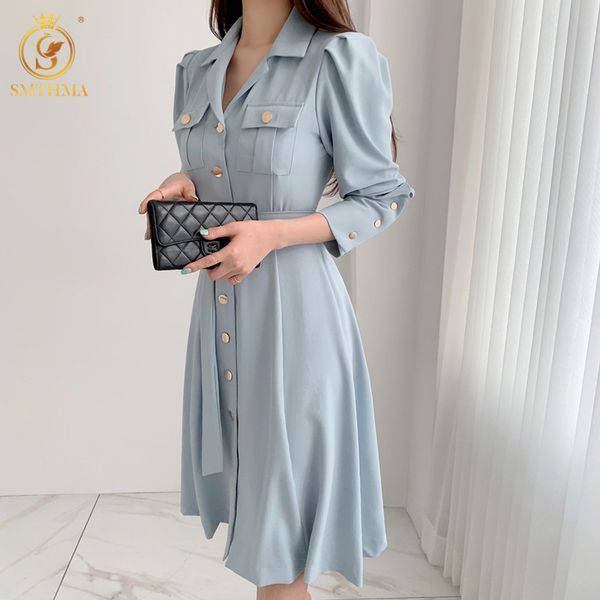 fashion spring korea shirt dresses women's long sleeve office lady slim with belt a-line female dress robe 210520, Black;gray
fashion spring korea shirt dresses women's long sleeve office lady slim with belt a-line female dress robe 210520, Black;gray
