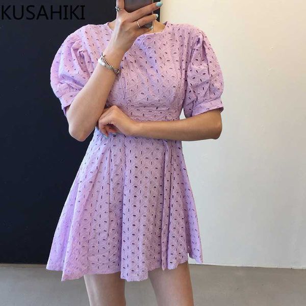 kusahiki korean chic hollow-out dresses women puff sleeve o-neck dress summer high waist a-line sweet vestidos 6j266 210602, Black;gray
kusahiki korean chic hollow-out dresses women puff sleeve o-neck dress summer high waist a-line sweet vestidos 6j266 210602, Black;gray