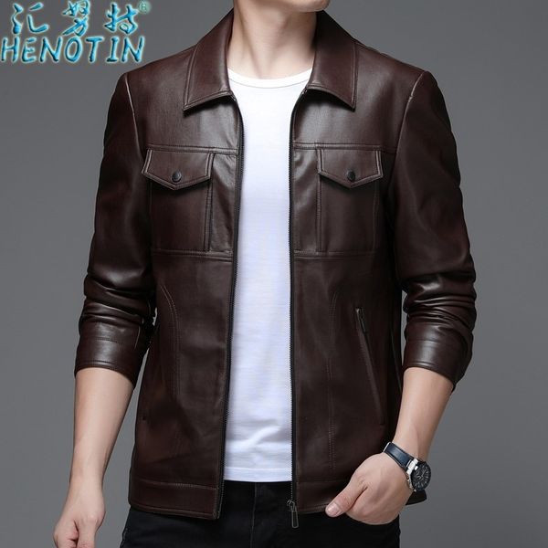 huinute trendy men's thin locomotive pu lapel handsome wind proof new spring and autumn leather jacket, Black;brown
huinute trendy men's thin locomotive pu lapel handsome wind proof new spring and autumn leather jacket, Black;brown