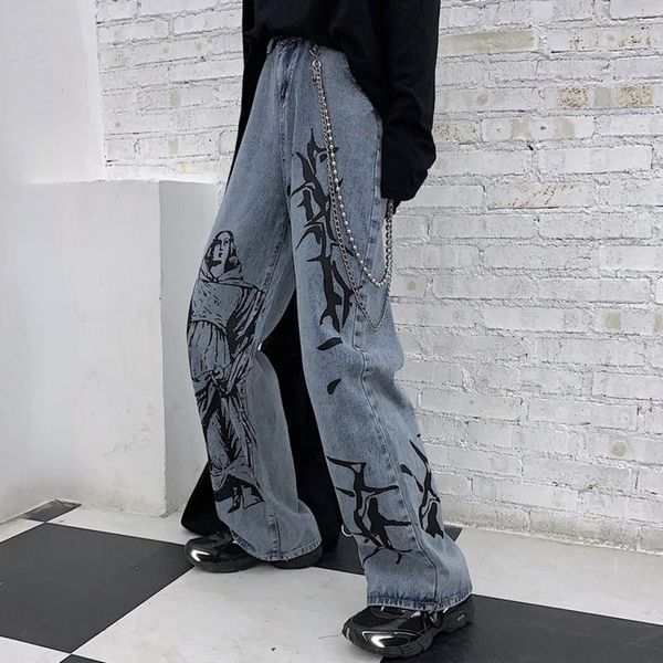 women's jeans 2021 summer fashion ins street hip-hop printing wash loose casual denim wide leg pants tide woman xs4395, Blue
women's jeans 2021 summer fashion ins street hip-hop printing wash loose casual denim wide leg pants tide woman xs4395, Blue