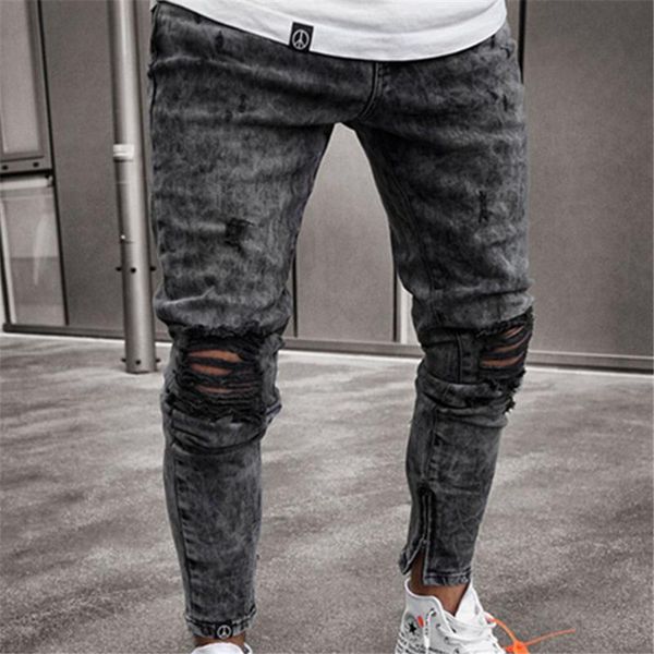 men's jeans 2021 biker distressed stretch ripped men hip hop slim fit holes punk denim pants zipper, Blue
men's jeans 2021 biker distressed stretch ripped men hip hop slim fit holes punk denim pants zipper, Blue