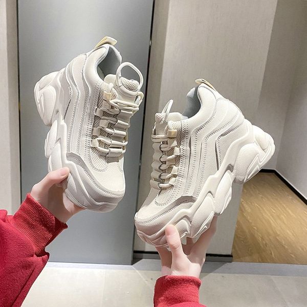 High Platform Women Sneakers 2021 Spring Thick Sole Casual Shoes Autumn Breathable Mesh Walking Chunky Shoes Woman Zapatos Mujer, White
High Platform Women Sneakers 2021 Spring Thick Sole Casual Shoes Autumn Breathable Mesh Walking Chunky Shoes Woman Zapatos Mujer, White