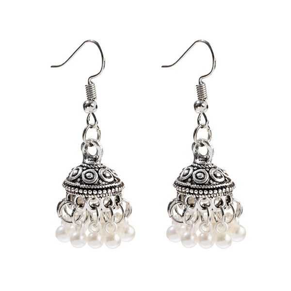 vintage silver color bells pearl tassel earrings for women ethnic carved small jhumka earrings jewelry
vintage silver color bells pearl tassel earrings for women ethnic carved small jhumka earrings jewelry