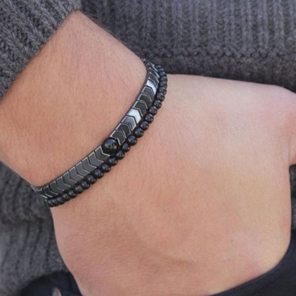 bracelet products on the market men's fashion charm hematite simple handmade magnetic therapy hand accessories, Golden;silver
bracelet products on the market men's fashion charm hematite simple handmade magnetic therapy hand accessories, Golden;silver