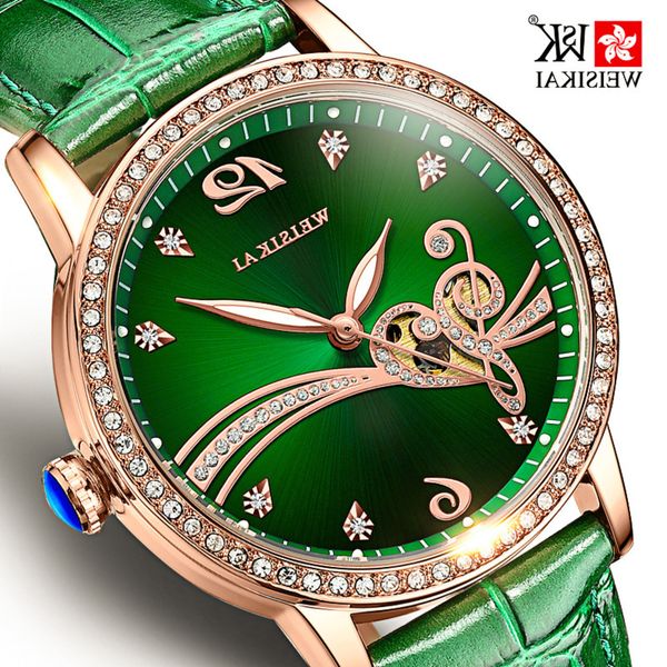 swiss weskay fashion diamond inlaid women's mechanical watch high-end atmospheric waterproof watch, Slivery;brown
swiss weskay fashion diamond inlaid women's mechanical watch high-end atmospheric waterproof watch, Slivery;brown