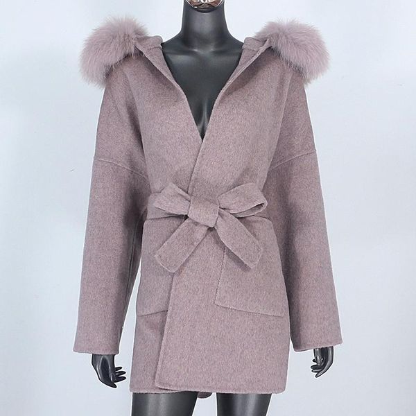 women's wool & blends 2021 natural fur collar cashmere 100% real coat winter jacket women outerwear streetwear oversize korea, Black
women's wool & blends 2021 natural fur collar cashmere 100% real coat winter jacket women outerwear streetwear oversize korea, Black