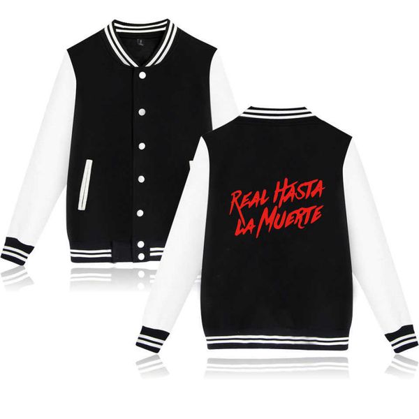 real hasta la muerte korean the autumn baseball jacket fashion casual loose jacket hip hop college style long sleeve sh190901, Black;brown
real hasta la muerte korean the autumn baseball jacket fashion casual loose jacket hip hop college style long sleeve sh190901, Black;brown
