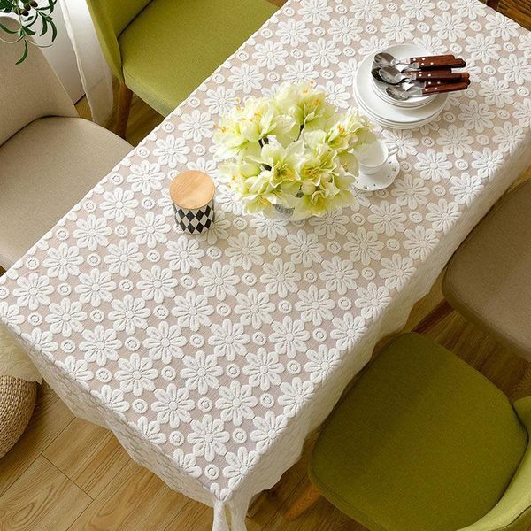 table cloth white lace retro pastoral style rectangular french embroidered gauze hollow dinning decoration
table cloth white lace retro pastoral style rectangular french embroidered gauze hollow dinning decoration