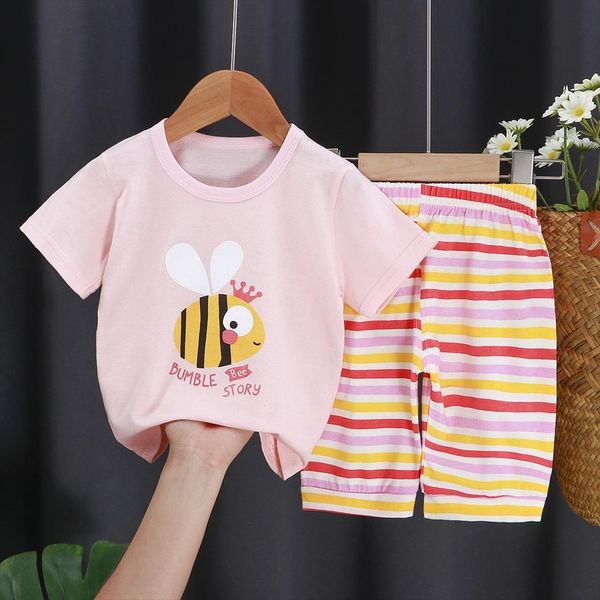 kids short sleeve middle pants set boys and girls summer clothes children suit baby cotton 2 piece toddler boy, White
kids short sleeve middle pants set boys and girls summer clothes children suit baby cotton 2 piece toddler boy, White