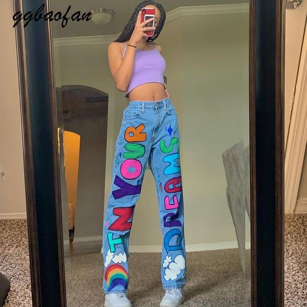 colorful letter print fashion streetwear jeans women high waist baggy vintage straight trousers leisure female cargo denim pant, Blue
colorful letter print fashion streetwear jeans women high waist baggy vintage straight trousers leisure female cargo denim pant, Blue