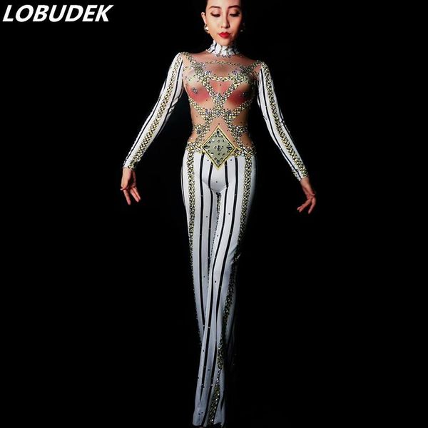 women's jumpsuits & rompers crystals outfit female costumes performance dj show leotard singer dance nightclub stage bar slim star, Black;white
women's jumpsuits & rompers crystals outfit female costumes performance dj show leotard singer dance nightclub stage bar slim star, Black;white