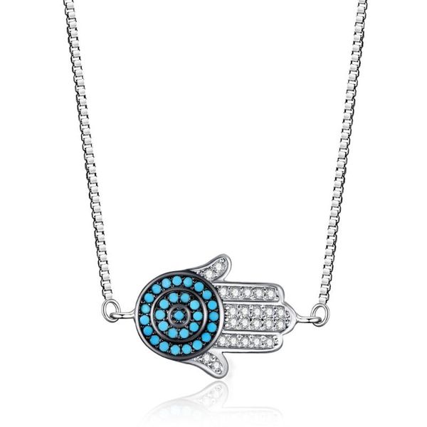 hand pendant necklace,fashion cz stones hamsa lucky jewelry,women evil eye charms chain necklace princess dress 18" necklaces, Silver
hand pendant necklace,fashion cz stones hamsa lucky jewelry,women evil eye charms chain necklace princess dress 18" necklaces, Silver