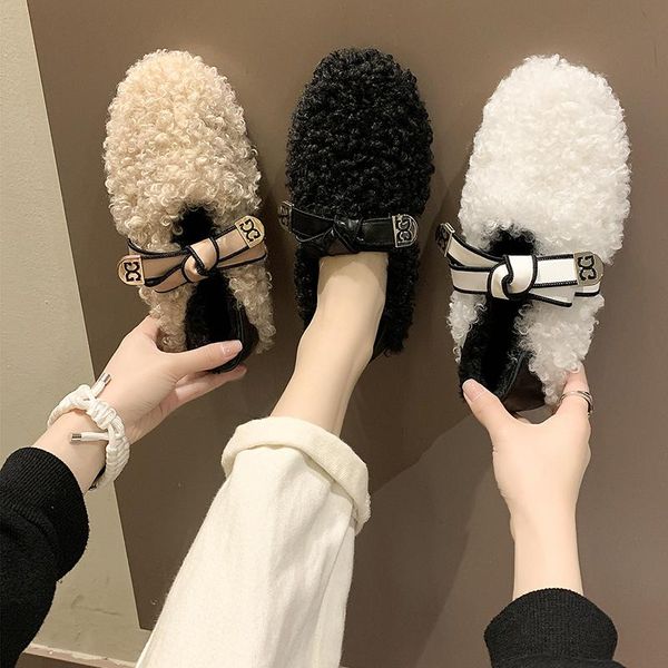 winter women flats faux lambswool loafers warm slip on flat shoes woman slipper plush outside home slippers, Black
winter women flats faux lambswool loafers warm slip on flat shoes woman slipper plush outside home slippers, Black