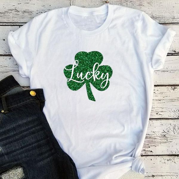 women's t-shirt lucky shirt 2021 st. patricks day womens irish tshirt shamrock tee kawaii clothes girls aesthetic fashion letter love, White
women's t-shirt lucky shirt 2021 st. patricks day womens irish tshirt shamrock tee kawaii clothes girls aesthetic fashion letter love, White