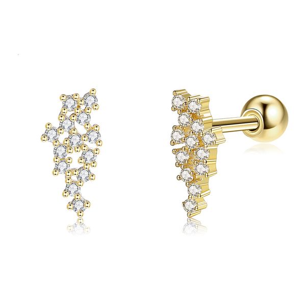 925 sterling silver stud earrings cool wind grape string zircon jewelry women sve0134, Golden
925 sterling silver stud earrings cool wind grape string zircon jewelry women sve0134, Golden