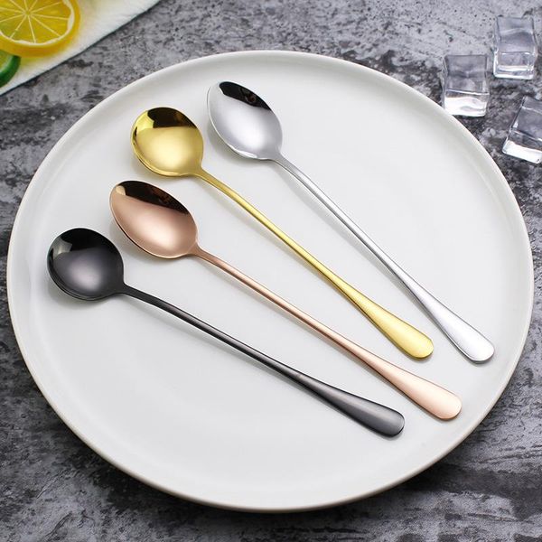 spoons creative stainless steel spoon titanium-plated gold coffee stirring drink dessert long handle ice
spoons creative stainless steel spoon titanium-plated gold coffee stirring drink dessert long handle ice