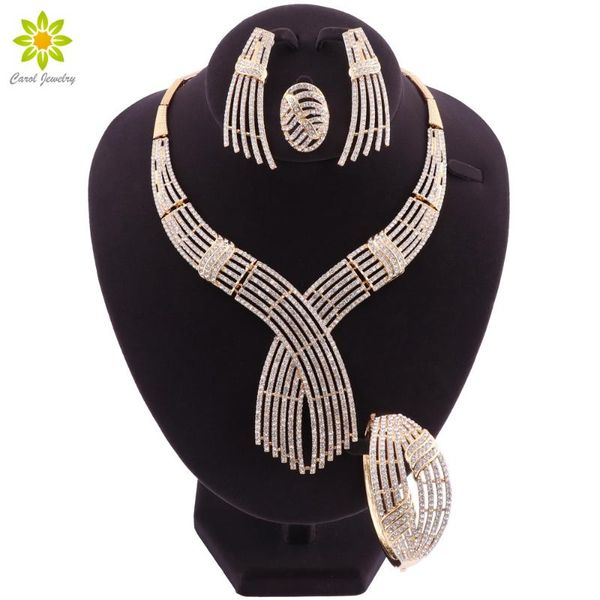 wedding jewelry sets dubai gold color necklace earrings bracelet ring set classic african women for bride, Slivery;golden
wedding jewelry sets dubai gold color necklace earrings bracelet ring set classic african women for bride, Slivery;golden