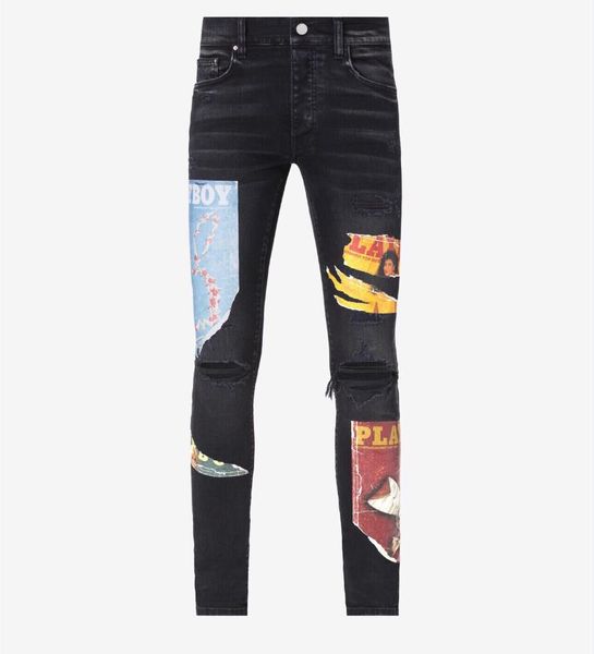 mens jeans pants long skinny rabbit portrait pyrography destroy the quilt ripped hole fashion designer jean men designers clothes jogger pan, Blue
mens jeans pants long skinny rabbit portrait pyrography destroy the quilt ripped hole fashion designer jean men designers clothes jogger pan, Blue