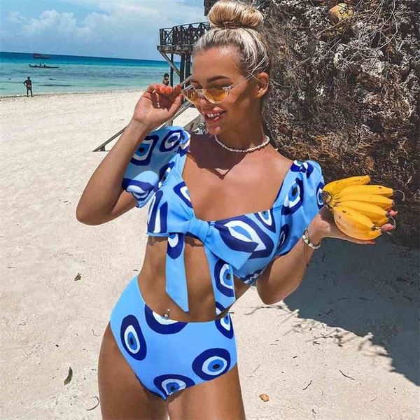 high waist bikini buble s sleeve swimsuit belt swimwear women s bow set bathing suit beach wear 210630, White;black
high waist bikini buble s sleeve swimsuit belt swimwear women s bow set bathing suit beach wear 210630, White;black