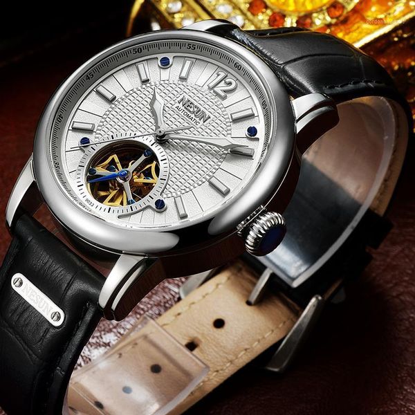 men simple fashion tourbillon hollow automatic mechanical wristwatches waterproof leather watches male relogio masculino, Slivery;brown
men simple fashion tourbillon hollow automatic mechanical wristwatches waterproof leather watches male relogio masculino, Slivery;brown