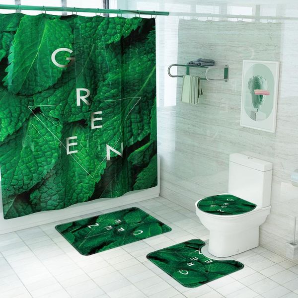 shower curtains green plant curtain leaf printing simple mat bathroom bathtub non-slip bath set absorbent carpet home decoration
shower curtains green plant curtain leaf printing simple mat bathroom bathtub non-slip bath set absorbent carpet home decoration