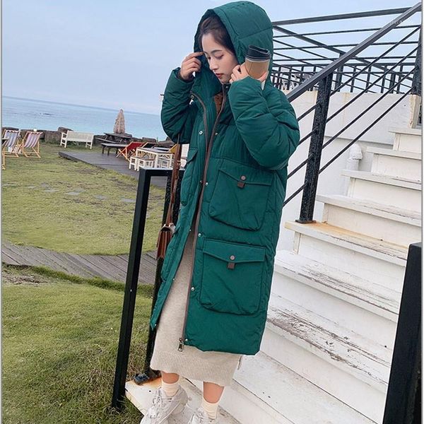 women korea big pocket hooded down cotton jacket casual female plus size parkas winter long warm coat1, Black
women korea big pocket hooded down cotton jacket casual female plus size parkas winter long warm coat1, Black
