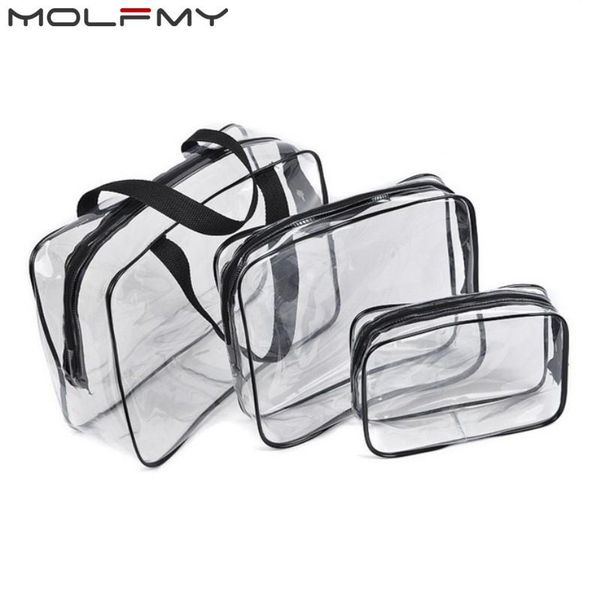 3pcs clear makeup cosmetic bags portable toiletry travel wash storage pouch transparent waterproof pvc bag organizer cases &
3pcs clear makeup cosmetic bags portable toiletry travel wash storage pouch transparent waterproof pvc bag organizer cases &
