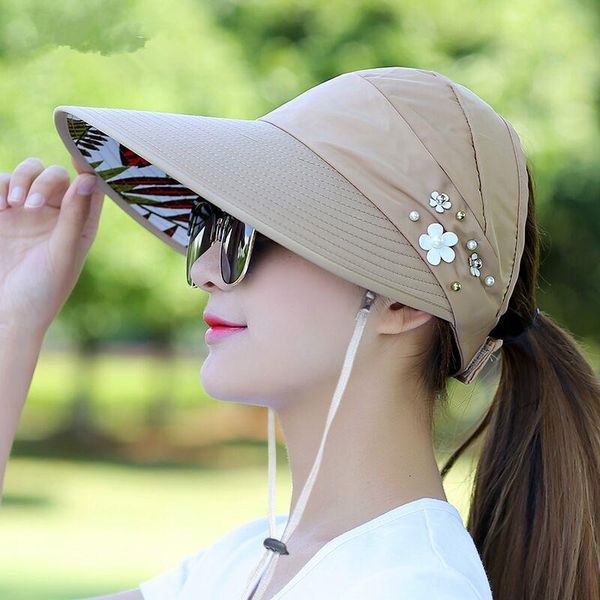 summer sun hat with pearl adjustable big heads wide-brimmed beach uv protection packable visor 1pcs ltnshry wide brim hats, Blue;gray
summer sun hat with pearl adjustable big heads wide-brimmed beach uv protection packable visor 1pcs ltnshry wide brim hats, Blue;gray
