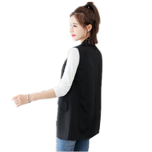 waistcoat jacket female spring and autumn korean 2021 sleeveless suit ladies slim vest women 245 women's vests, Black;white
waistcoat jacket female spring and autumn korean 2021 sleeveless suit ladies slim vest women 245 women's vests, Black;white