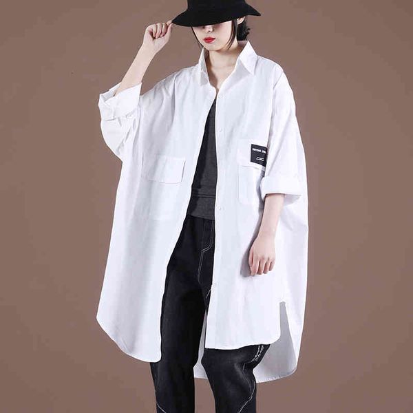 women's blouses & shirts loose medium-length shirt with letters written, female spring and summer style korean plus size 46im, White
women's blouses & shirts loose medium-length shirt with letters written, female spring and summer style korean plus size 46im, White