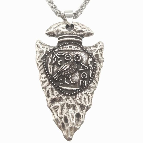 chains nostalgia spearhead pendant viking warrior protection raven amulet talisman mens necklaces, Silver
chains nostalgia spearhead pendant viking warrior protection raven amulet talisman mens necklaces, Silver