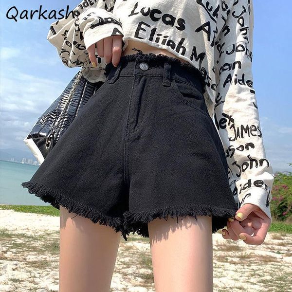 women's shorts women denim cool solid color summer all-match ladies club trendy retro tassel casual pockets streetwear, White;black
women's shorts women denim cool solid color summer all-match ladies club trendy retro tassel casual pockets streetwear, White;black